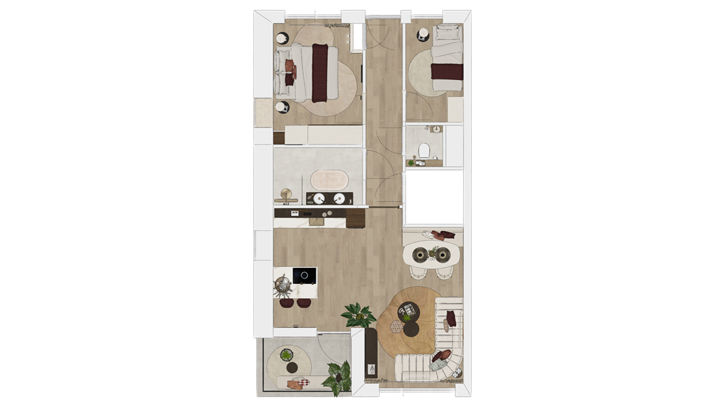 mediumsize floorplan